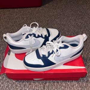 Nike Navy and White Athletic Shoes